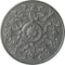 Ekena Millwork Versailles Ceiling Medallion (Fits Canopies up to 3 1/4"), Hand-Painted Silver, 33"OD x 1 3/4"P CM33VESLS - alternate 1